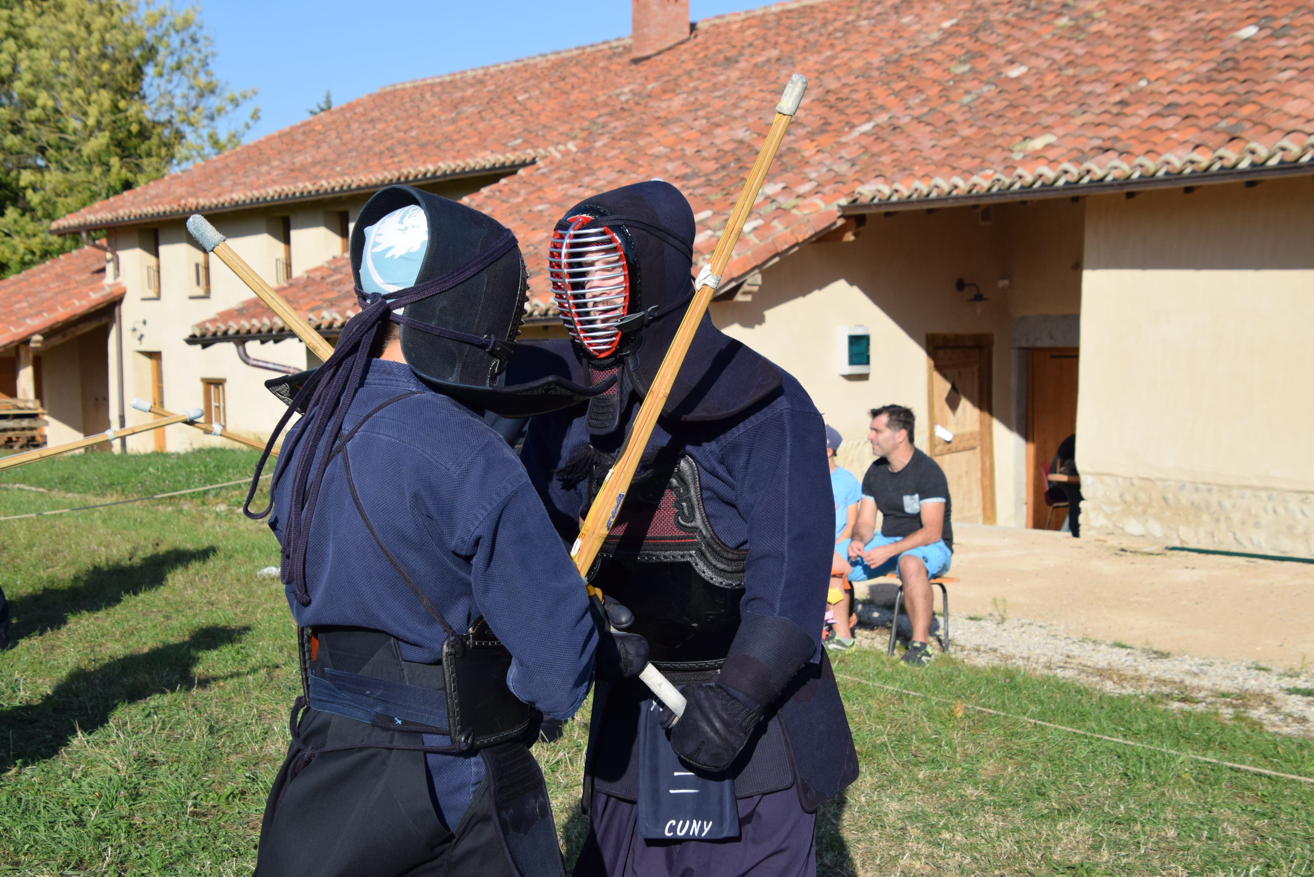 Combat de kendo appelé Geiko