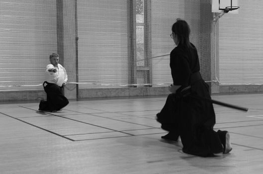 Concentration durant un kata de Iaido